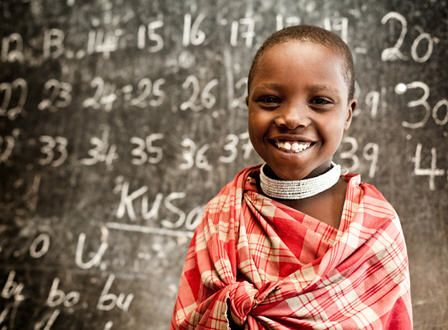 African Girl in School