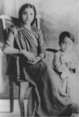 Durgawati Devi with Son