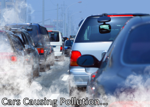 car causing pollution