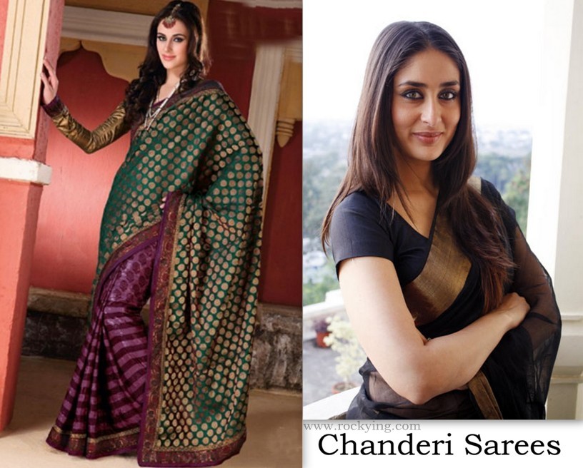 Purple Chanderi Saree - Set of 2 – Kamakhyaa