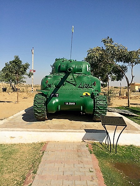 Pakistani Tank with gun barrel pointing down
