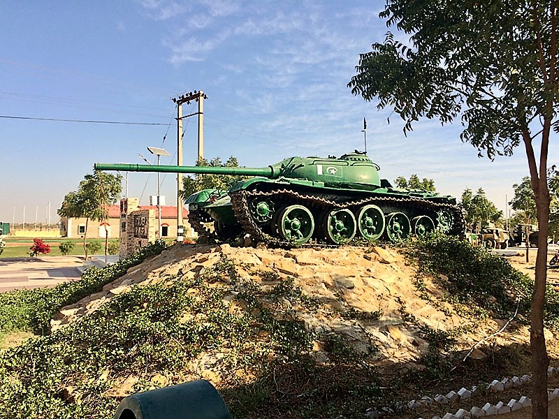 A Captured Pakistani Tank at Jaisalmer War Museum