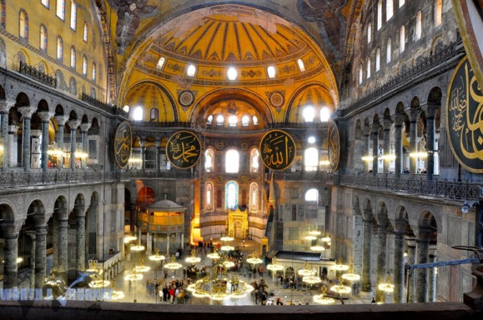 Interiors of Hagia Sophia, Istanbul