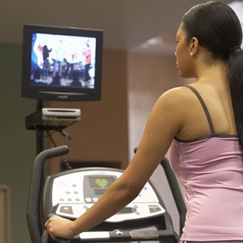 TV and Treadmill
